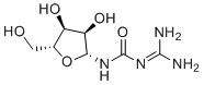 1-甲脒基-3-beta-D-呋喃核糖基脲分子结构 (CAS 2508-80-7)