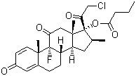 丁酸氯倍他松分子结构 (CAS 25122-57-0)