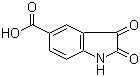2,3-二氧代吲哚啉-5-甲酸分子结构 (CAS 25128-32-9)