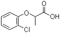 2-(2-氯苯氧基)丙酸分子结构 (CAS 25140-86-7)