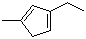 3-乙基-1-甲基-1,3-环戊二烯分子结构 (CAS 25148-01-0)