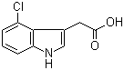 结构式 CAS# 2519-61-1, 4-氯吲哚-3-乙酸
