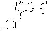 4-[(4-甲基苯基)硫基]噻吩并[2,3-c]吡啶-2-羧酸分子结构 (CAS 251992-65-1)