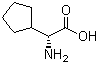 D-环戊基甘氨酸分子结构 (CAS 2521-86-0)