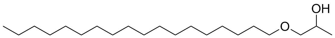 聚氧丙烯硬脂基醚分子结构 (CAS 25231-21-4)