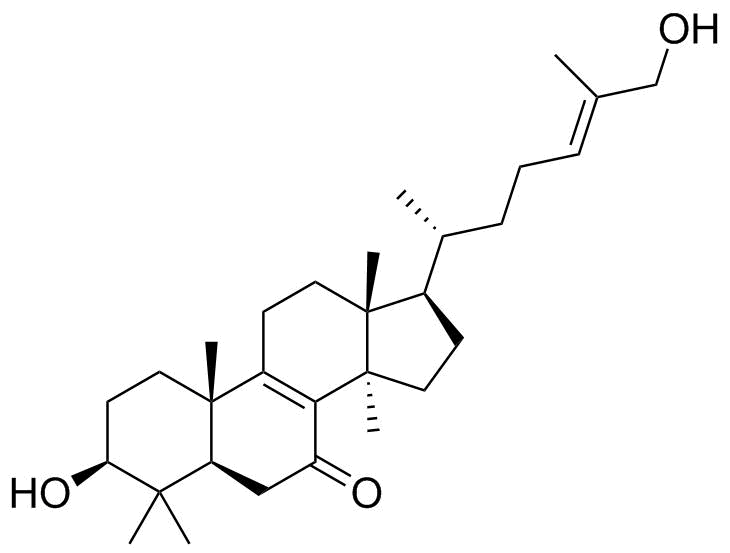 3,26-Dihydroxylanosta-8,24-dien-7-one molecular structure (CAS 252351-95-4)