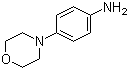4-(4-吗啉基)苯胺分子结构 (CAS 2524-67-6)