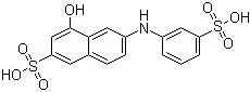 N-间磺酸苯基-gamma-酸分子结构 (CAS 25251-42-7)