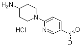 1-(5-硝基-2-吡啶基)-4-哌啶胺盐酸盐分子结构 (CAS 252577-84-7)