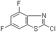 2-Chloro-4,6-difluorobenzothiazole molecular structure (CAS 252681-57-5)