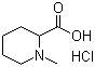 1-甲基哌啶-2-羧酸盐酸盐分子结构 (CAS 25271-35-6)