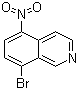 8-溴-5-硝基异喹啉分子结构 (CAS 252861-41-9)