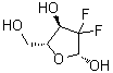 2-脱氧-2,2-二氟-beta-D-赤式-呋喃戊糖分子结构 (CAS 252932-95-9)