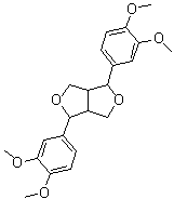 1,4-二(3,4-二甲氧基苯基)四氢-1H,3H-呋喃并[3,4-c]呋喃分子结构 (CAS 25305-05-9)