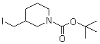 3-碘甲基哌啶-1-甲酸叔丁酯分子结构 (CAS 253177-03-6)