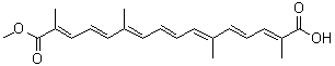 beta-Crocetin molecular structure (CAS 25368-09-6)