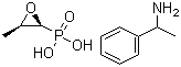 磷霉素 (R)-1-苯乙胺盐分子结构 (CAS 25383-07-7)