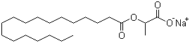 O-十八烷酰乳酸钠分子结构 (CAS 25383-99-7)