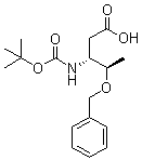 N-叔丁氧羰基-O-苄基-L-beta-高苏氨酸分子结构 (CAS 254101-11-6)