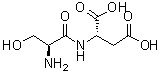 L-丝氨酰-L-天冬氨酸分子结构 (CAS 2543-31-9)