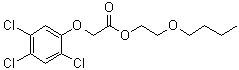 2,4,5-三氯苯氧基乙酸丁氧乙酯分子结构 (CAS 2545-59-7)