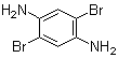 2,5-二溴对苯二胺分子结构 (CAS 25462-61-7)