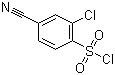 2-Chloro-4-cyanobenzenesulfonyl chloride molecular structure (CAS 254749-11-6)