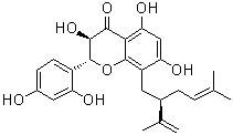 Kushenol X分子结构 (CAS 254886-77-6)