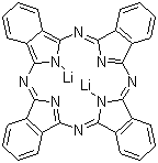 酞菁二锂分子结构 (CAS 25510-41-2)