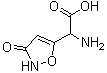 alpha-氨基-2,3-二氢-3-氧代-5-异恶唑乙酸分子结构 (CAS 2552-55-8)