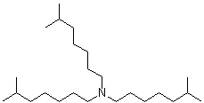 结构式 CAS# 25549-16-0, 三异辛基胺