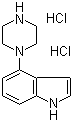 4-(1-Piperazinyl)-1H-indole hydrochloride molecular structure (CAS 255714-24-0)