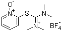 2-(1-氧化吡啶-2-基)-1,1,3,3-四甲基异硫脲四氟硼酸盐分子结构 (CAS 255825-38-8)