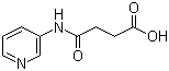 N-(3-吡啶基)丁酰胺酸分子结构 (CAS 25604-13-1)