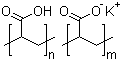 聚丙烯酸钾分子结构 (CAS 25608-12-2)