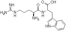 L-精氨酰-L-色氨酸分子结构 (CAS 25615-38-7)