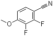 2,3-Difluoro-4-methoxybenzonitrile molecular structure (CAS 256417-12-6)
