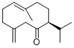 (2S,5E)-5-甲基-9-亚甲基-2-异丙基-5-环癸烯-1-酮分子结构 (CAS 25645-19-6)