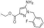 5-氨基-1-(2-氟苄基)-1H-吡唑-3-羧酸乙酯分子结构 (CAS 256504-39-9)
