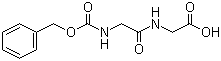 N-苄氧羰基-甘氨酰-甘氨酸分子结构 (CAS 2566-19-0)