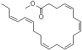 全顺式-4,7,10,13,16,19-二十二碳六烯酸甲酯分子结构 (CAS 2566-90-7)