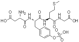 缩胆囊素八肽(1-4)分子结构 (CAS 25679-23-6)
