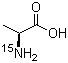 L-丙氨酸(氮15)分子结构 (CAS 25713-23-9)