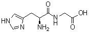 L-组氨酰甘氨酸分子结构 (CAS 2578-58-7)