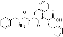 L-苯丙氨酰-L-苯丙氨酰-L-苯丙氨酸分子结构 (CAS 2578-81-6)
