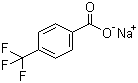 4-三氟甲基苯甲酸钠分子结构 (CAS 25832-58-0)