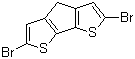 2,6-二溴-4H-环戊并[2,1-b:3,4-b']二噻吩分子结构 (CAS 258527-25-2)