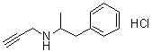 alpha-甲基-N-2-丙炔基苯乙胺盐酸盐分子结构 (CAS 2588-96-7)