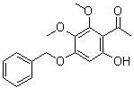 4'-苄氧基-6'-羟基-2',3'-二甲氧基苯乙酮分子结构 (CAS 25892-95-9)