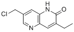 7-(Chloromethyl)-3-ethyl-1H-1,5-naphthyridin-2-one molecular structure (CAS 2589531-78-0)